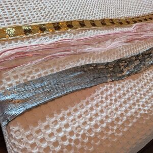 GAP Sequin Belts - Gold, Pink, Silver